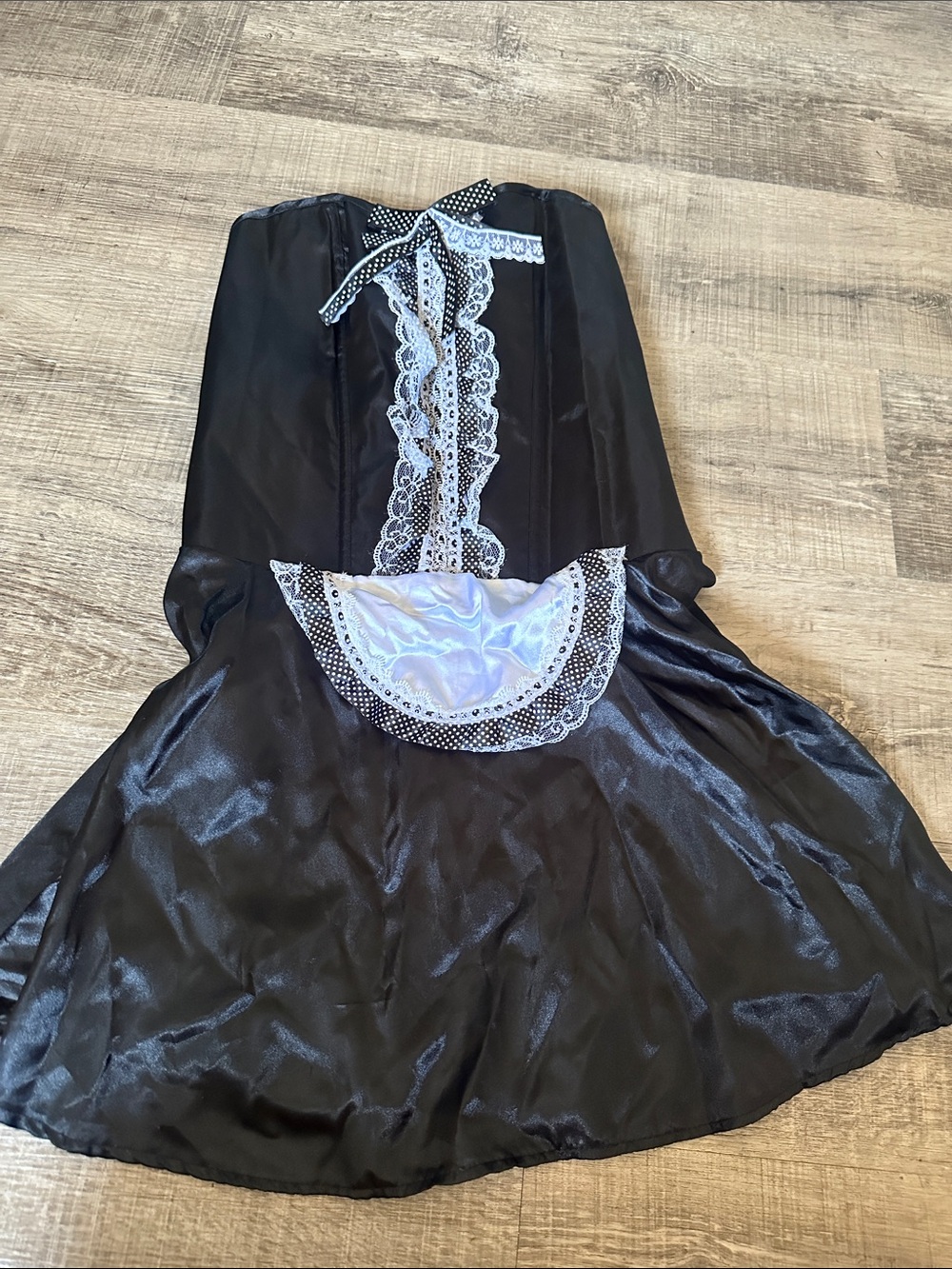 Apron Dress with White Accent Maid outfit & accessories
